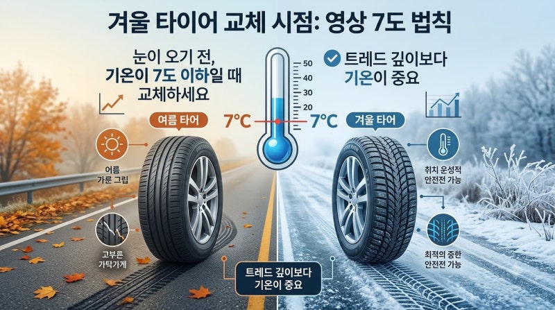 겨울 윈터 타이어 교체 시기, 트레드 깊이 말고 봄철에 꼭 봐야 할 부분