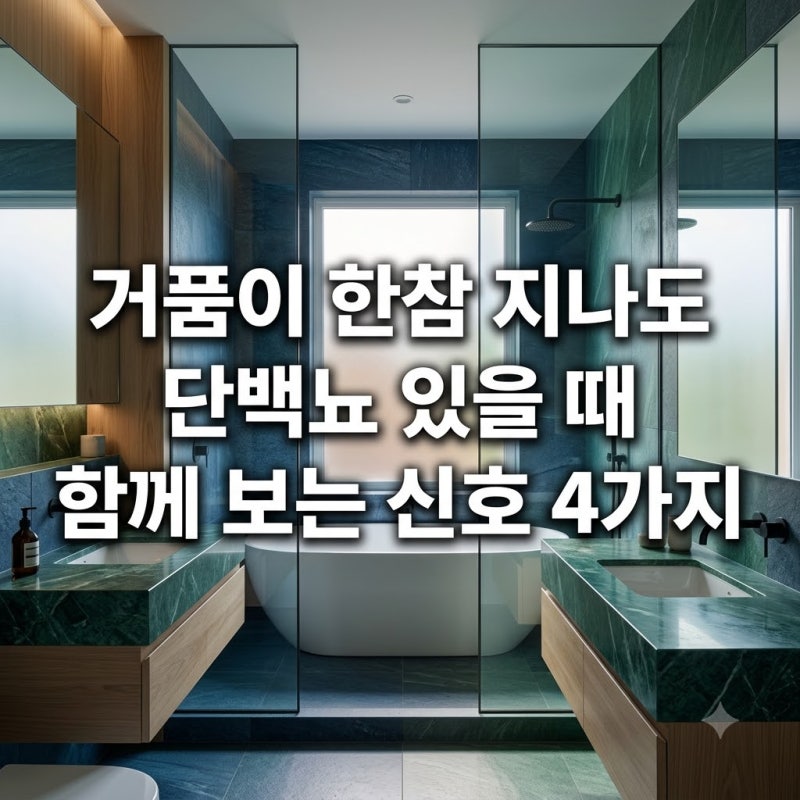 단백뇨 증상 거품이 한참 지나도 남아 있을 때 함께 보는 신호 4가지