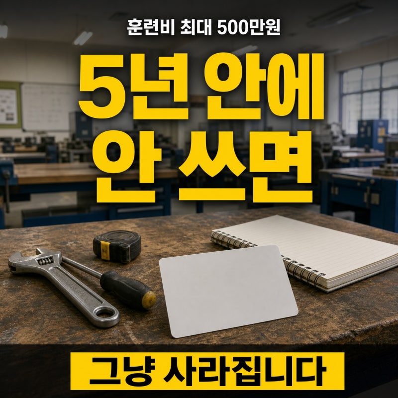 국민내일배움카드 사용처 | 훈련비 300만원·신청 순서 총정리