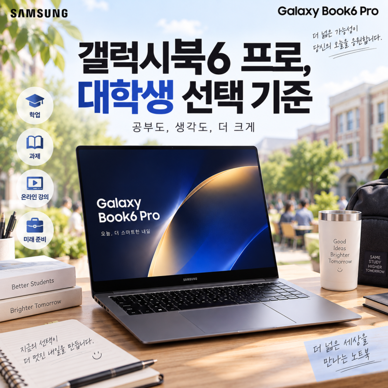 삼성전자 갤럭시북6 프로 32GB 1TB, 대학생 고성능 노트북으로 괜찮을까?