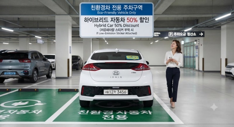 하이브리드 자동차 주차비 50% 할인? 구청 신고부터 받는 방법 총정리