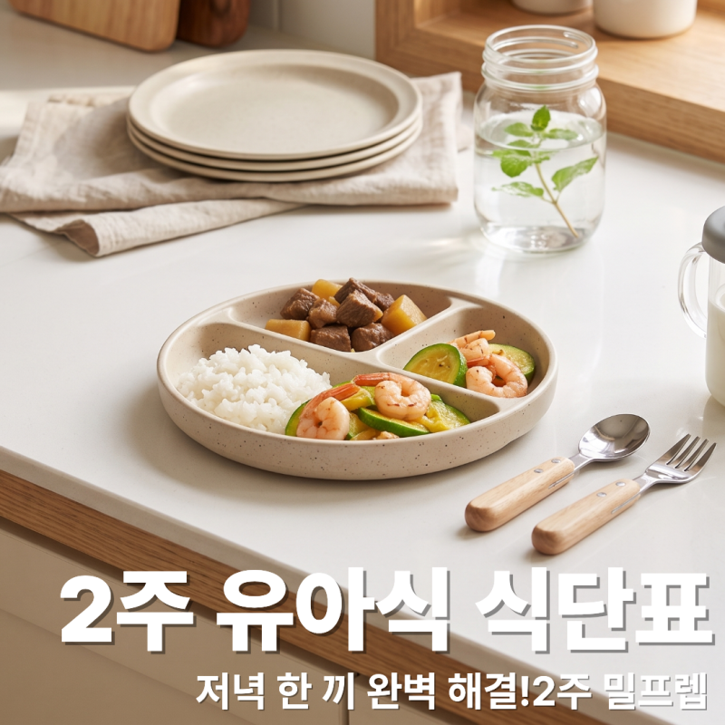 밥만 새로 지으세요!" 냉동보관 밀프렙으로 완성하는 2주 유아식 식단표 (나물X, 초간단 돌려....