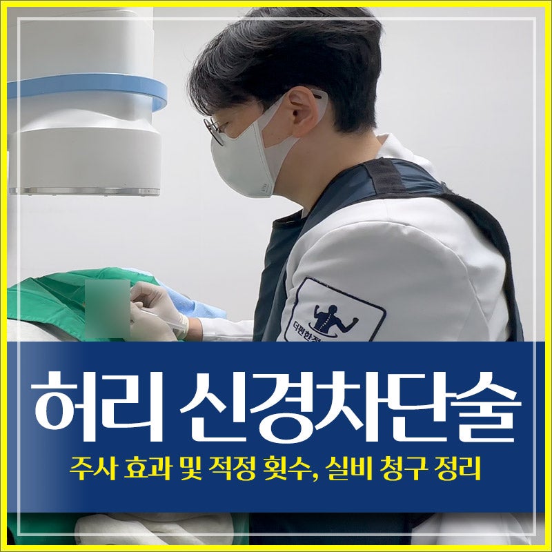 허리 신경차단술 주사 효과 및 적정 횟수, 실비 청구 정리