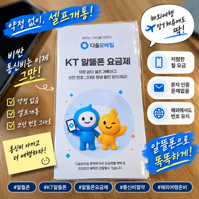 알뜰폰 요금제 비교 모요 후기｜해외 장기체류부터 통신비 절약까지