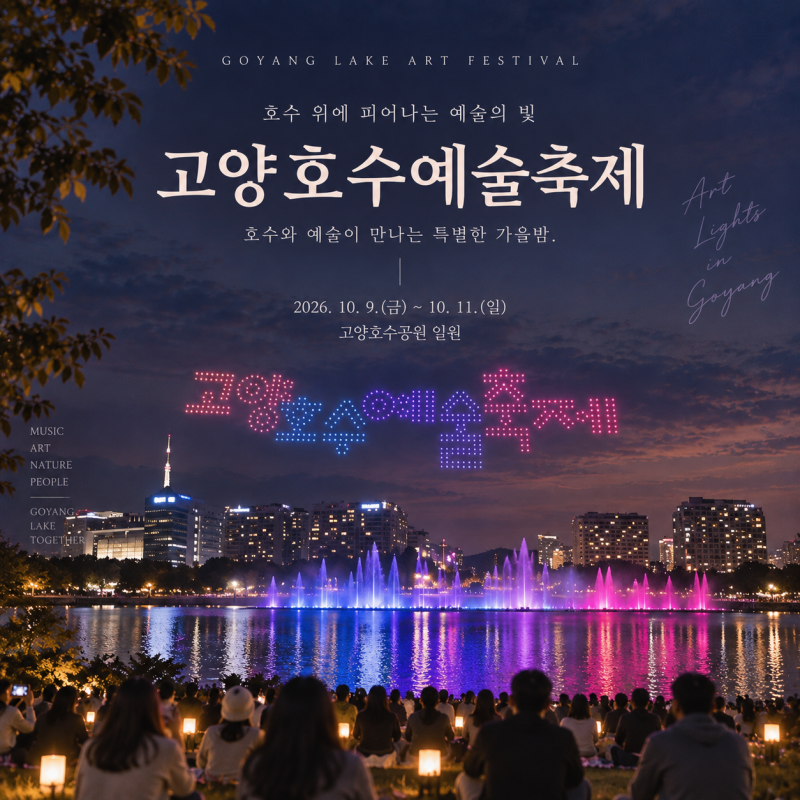 2026 고양호수예술축제 일정 총정리｜일산호수공원 가을 나들이 드론쇼 불꽃놀이 주차 정보