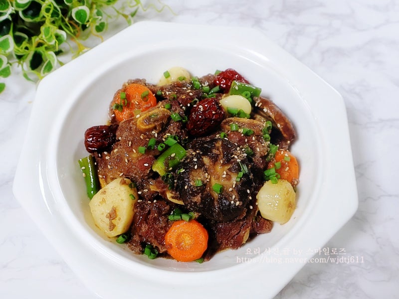 소갈비찜 레시피 압력솥 LA갈비찜 양념 만들기