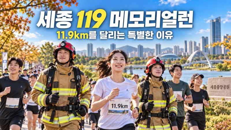 세종 U+ 119 메모리얼런 2026, 왜 11.9km를 달릴까? 행사 일정·프로그램·참가 혜택 총정리