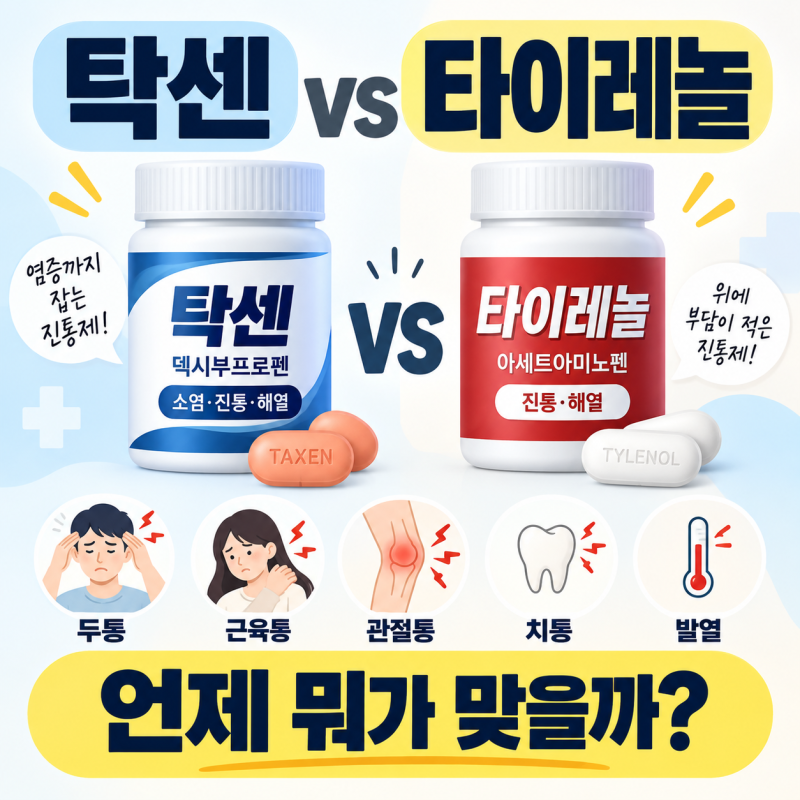 탁센 효과 판단 기준 5단계, 덱시부프로펜 효능·부작용·다른 진통제 감별 (타이레놀·부루펜....