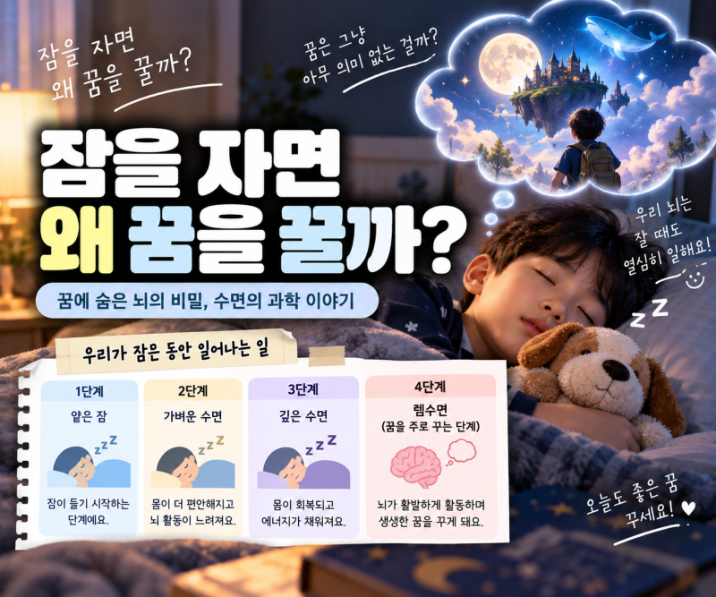 잠을 자면 왜 꿈을 꿀까? 매일 밤 우리 뇌에서 벌어지는 일