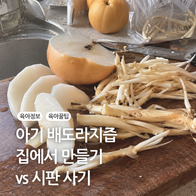 아기 배도라지즙 효능 먹이는 시기 만드는 방법