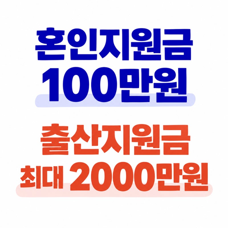 2027년 혼인지원금100만원, 출산지원금최대 2000만원