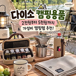 다이소 캠핑용품 추천! 2천원부터 5천원까지 직접 둘러본 가성비 캠핑템