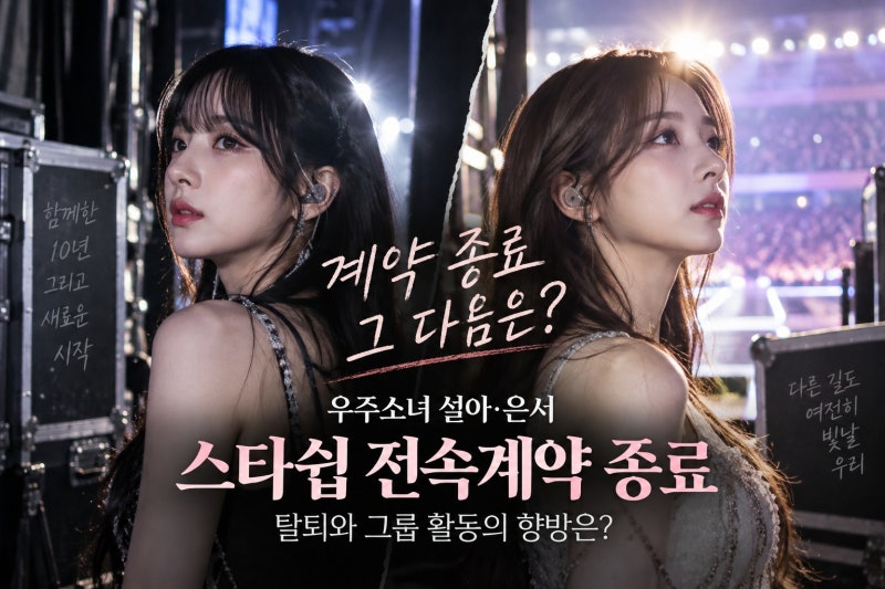 우주소녀 설아·은서 스타쉽 전속계약 종료, 탈퇴와 그룹 활동의 향방은?