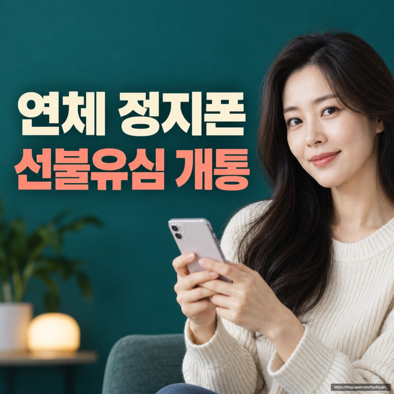 연체 정지된 휴대폰에 선불유심 개통하는 방법