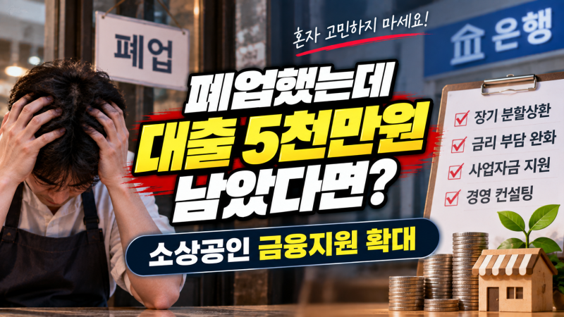 “폐업했는데 대출 한꺼번에 갚으라고?” 은행권, 소상공인 대출 장기분할상환 지원 확대