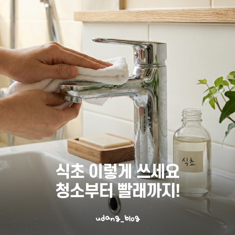 집에 있는 식초, 요리할 때만 쓰지 마세요! 살림 활용법