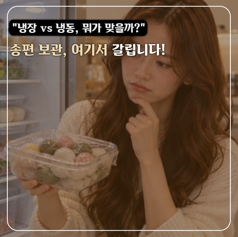 송편 아무렇게나 보관했다가 다음날 딱딱해집니다! "이것" 확인하세요