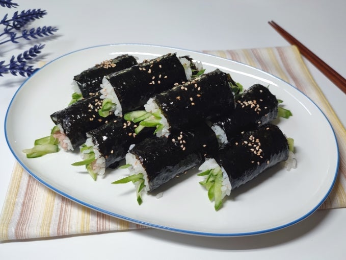 오이참치 꼬마김밥 만들기, 참치캔 활용 초간단 김밥