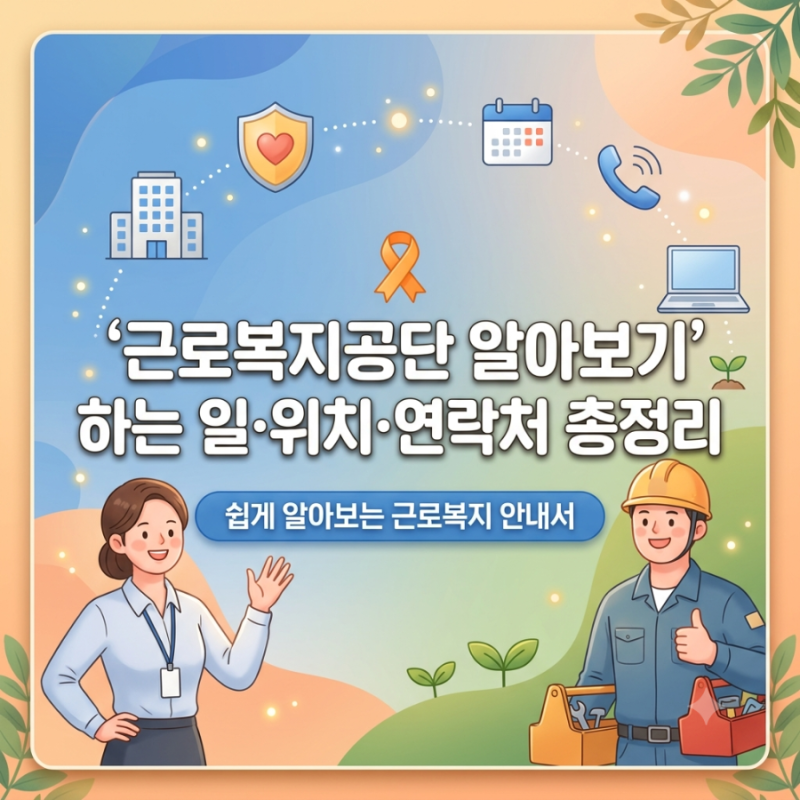 [유용한 정보] 근로복지공단 알아보기 | 하는 일, 위치, 연락처 총정리
