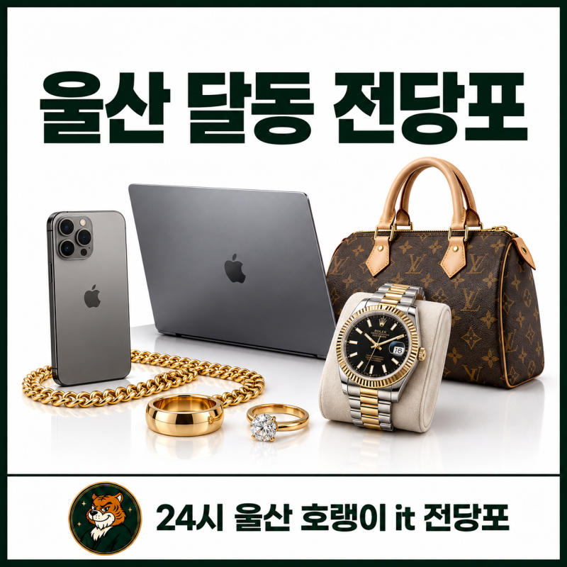울산 달동 전당포 24시 출장 담보대출로 급전 해결