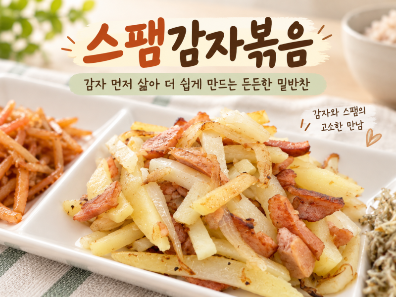 스팸감자볶음 레시피, 감자 먼저 삶아 더 쉽고 깔끔하게
