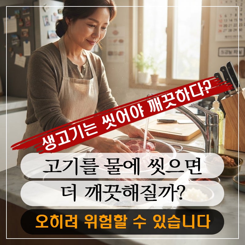 닭고기ㆍ돼지고기ㆍ소고기, 물에 씻지 말라는 진짜 이유