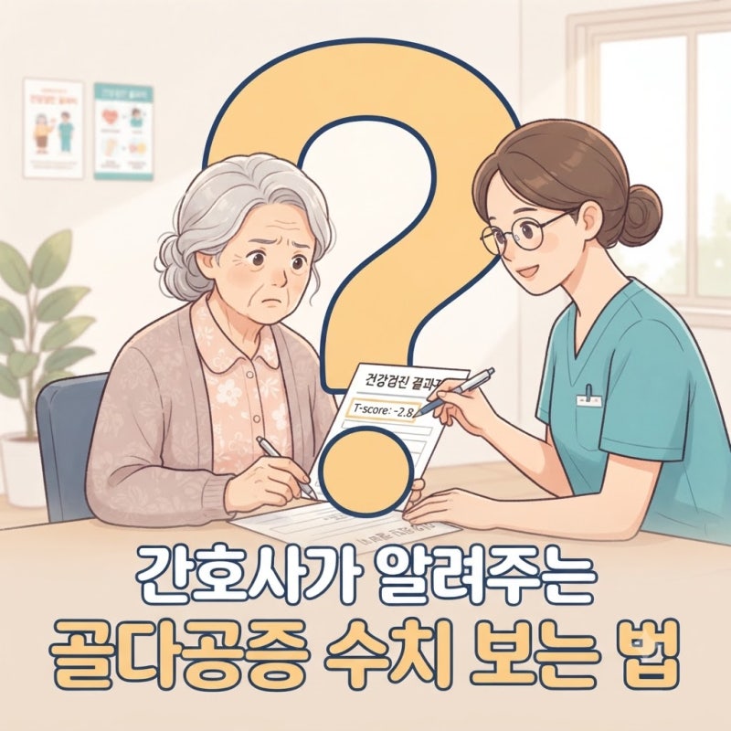 간호사가 알려주는 T-score 골다공증 수치 보는 법