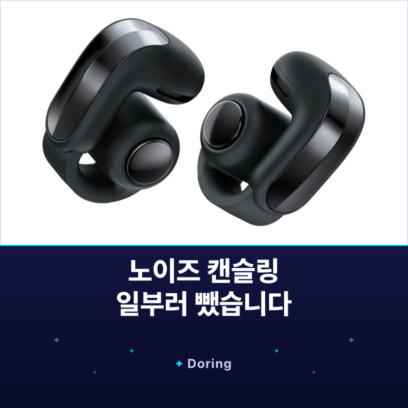 노이즈 캔슬링을 일부러 안 넣었습니다, 보스 오픈 이어버드 2종