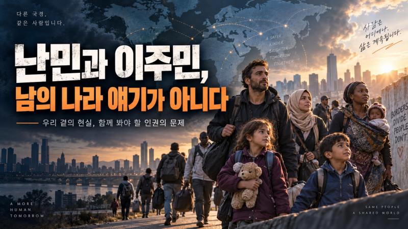 [이명규의 세상이야기]6부 난민과 이주민, 남의 나라 얘기가 아니다.