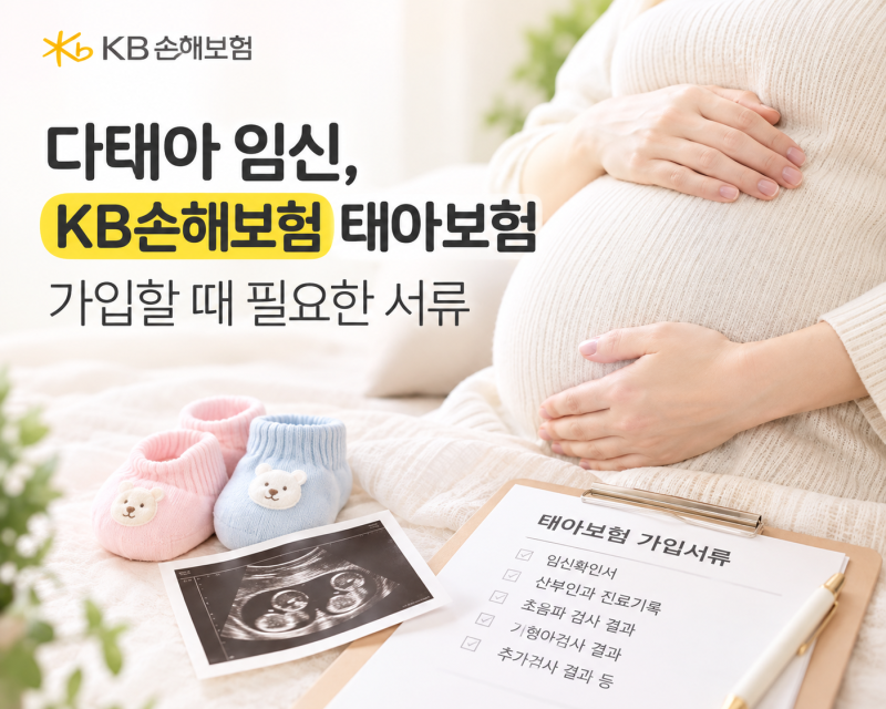 다태아 임신, KB손해보험 다태아보험 태아보험 가입할 때 필요한 서류