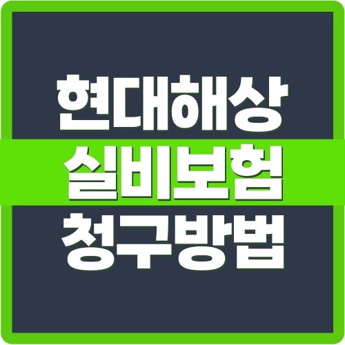 현대해상 실비보험 청구방법과 필요한 서류, 앱에서 접수·조회하는 순서
