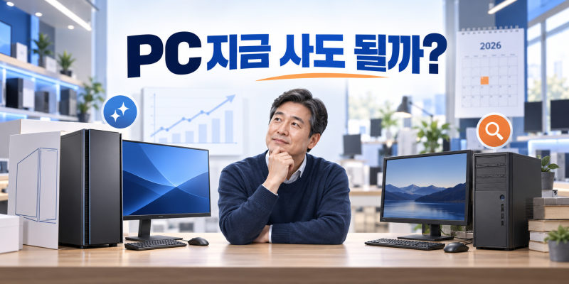 PC 지금 사도 될까? 2026년 PC 시장 흐름과 신품·중고 컴퓨터 구매 시기 총정리