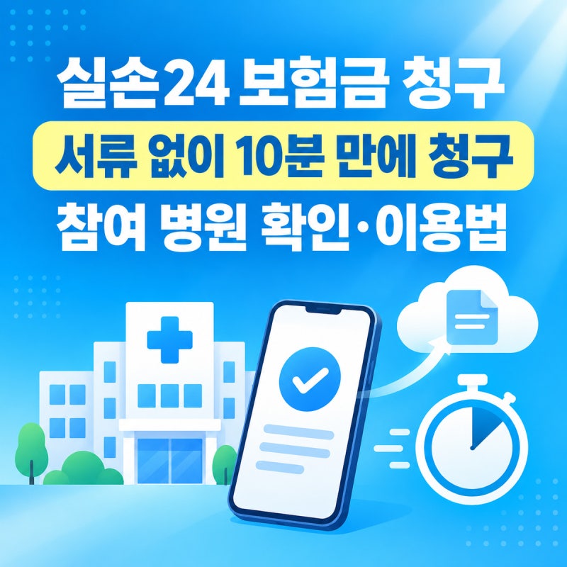실손24 보험금 청구 방법 2026 | 서류 없이 앱으로 청구하기, 참여 병원 확인법 총정리