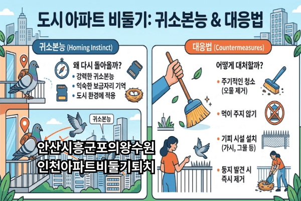 비둘기가 우리 집만 오는 이유, 베란다 비둘기 왜 안 떠날까? 귀소본능부터 대응법까지