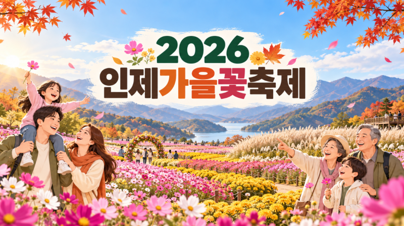 2026 인제가을꽃축제 일정 입장료 주차 체험 시티투어 총정리