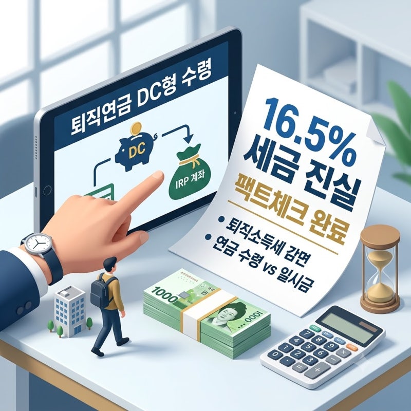 퇴직연금 DC형 수령방법｜입금일·16.5% 세금 정리