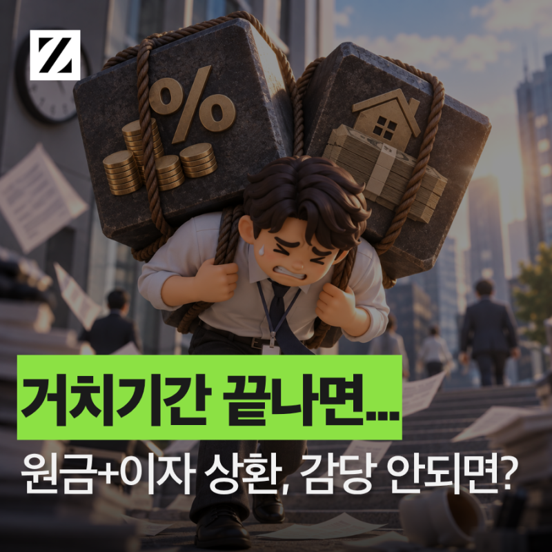 대출 거치기간 끝나면 시작되는 원금상환, 감당되지 않는 상태라면?