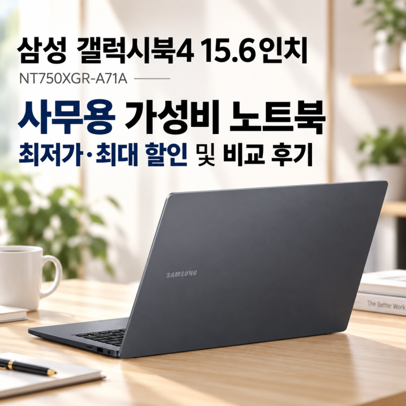 삼성 갤럭시북4 15.6인치 사무용 가성비 노트북 최저가 최대 혜택 비교 NT750XGR-A71A