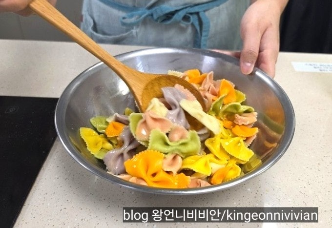 모양도 예쁜 파스타면들의 용도와 샐러드에도 잘 어울리는 파르팔레 파스타 조리법 후기