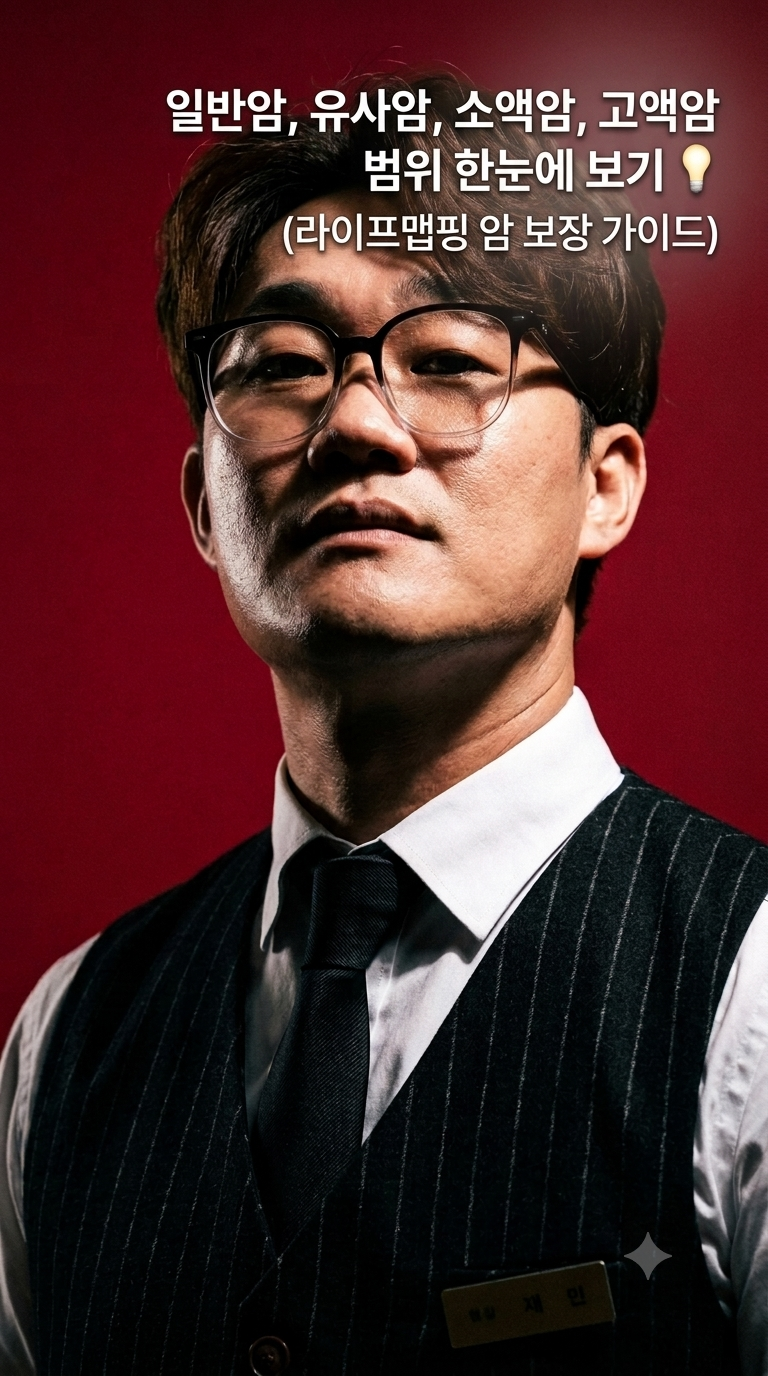 [라이프맵핑 6.]일반암, 유사암, 소액암, 고액암 범위 한눈에 보기 (라이프맵핑 암 보장 가이....