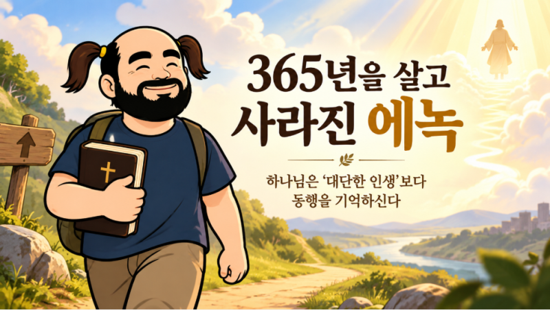 [기독교작가 이교신의 41번째 글] 365년을 살고 사라진 에녹: 하나님은 ‘대단한 인생’보다 ....