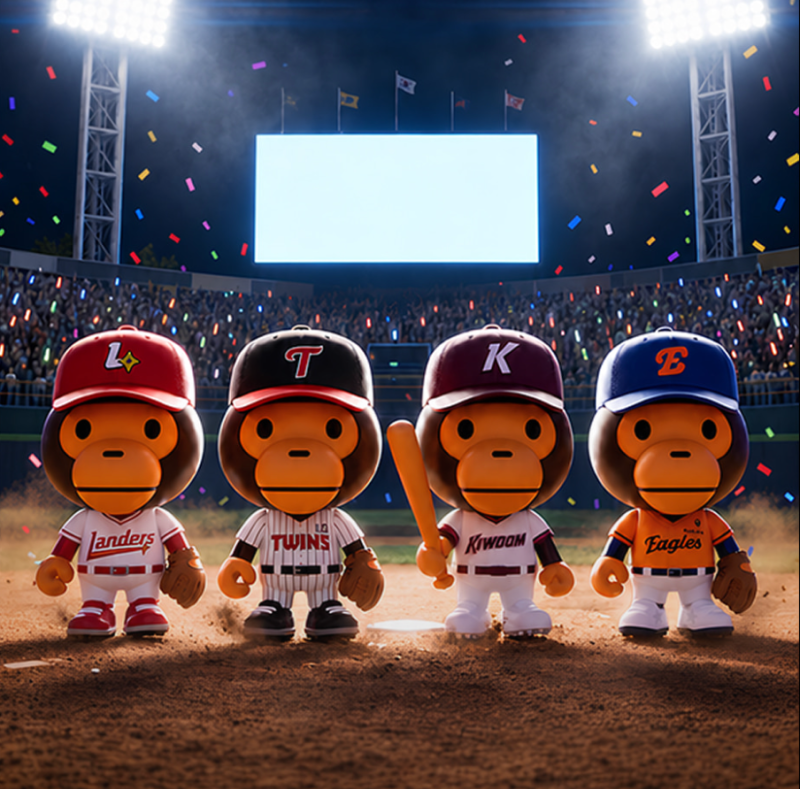 BAPE 베이프 KBO 콜라보 마일로 유니폼 출시! LG 한화 SSG 키움 굿즈 가격 종류 판매일정 총정리