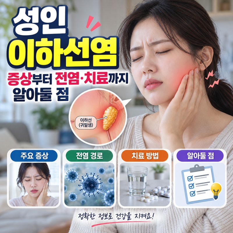 성인 이하선염 증상부터 전염·치료까지 알아둘 점