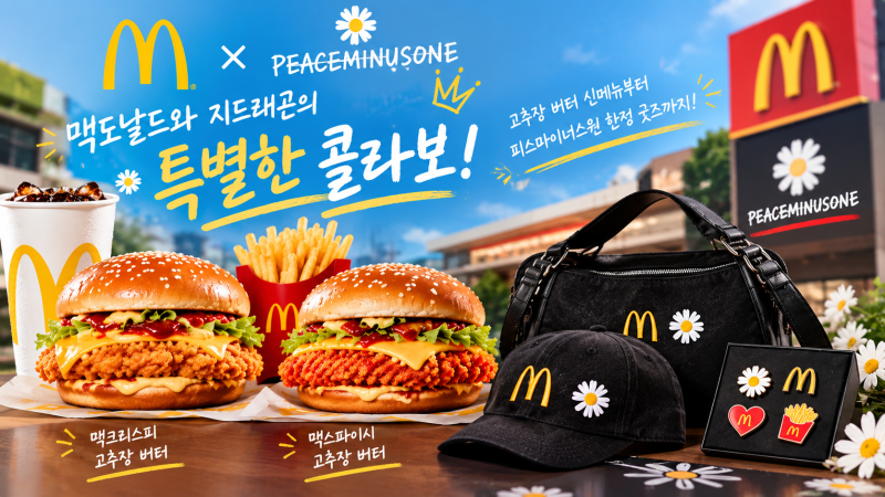 맥도날드 지드래곤 콜라보 총정리｜ (+고추장 버터 신메뉴부터 피스....