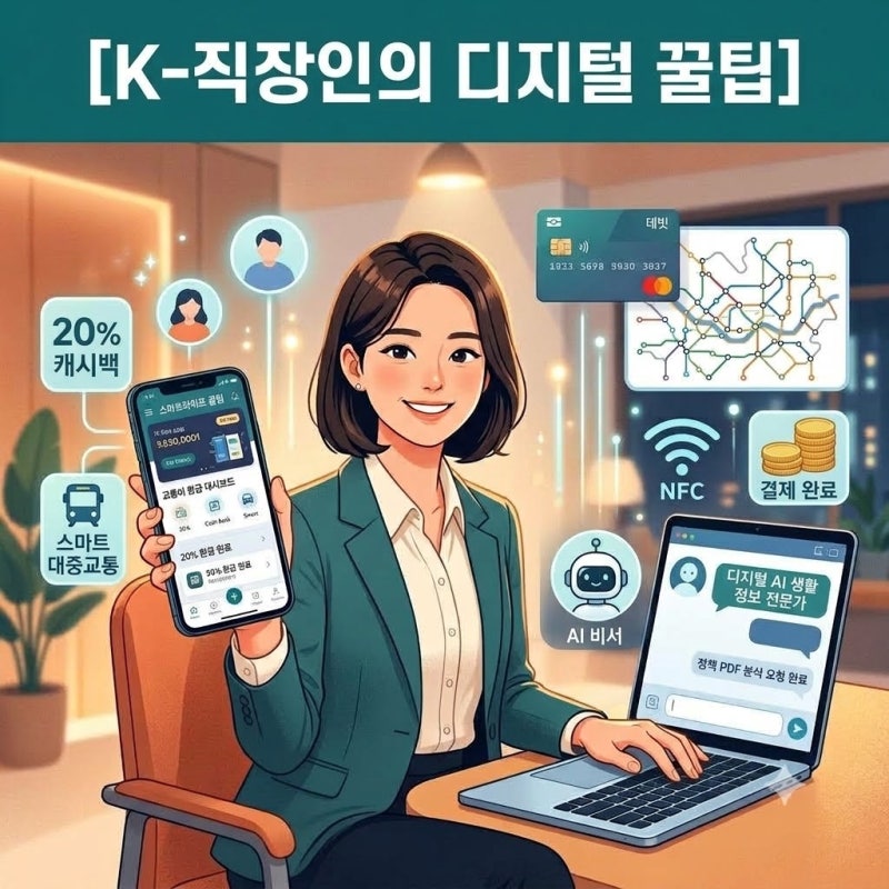 [K-직장인 생활정보] K-패스 신용카드 vs 체크카드 완벽 비교! 실적 채우는 숨은 치트키와 스마....