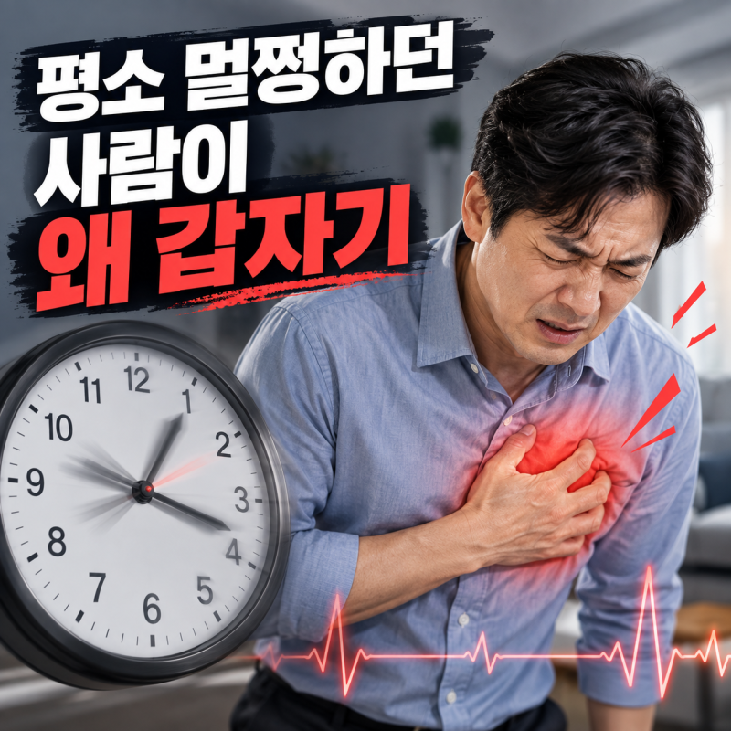 심근경색, 절반은 예고 없이 찾아옵니다 | 골든타임과 초기증상 총정리