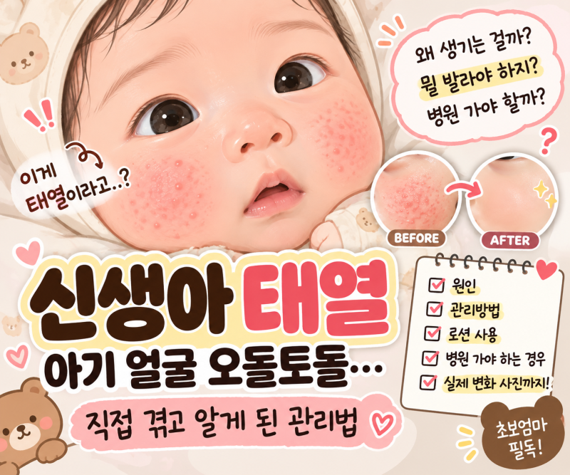 신생아 태열 갑자기 오돌토돌? 직접 겪고 알게 된 관리법