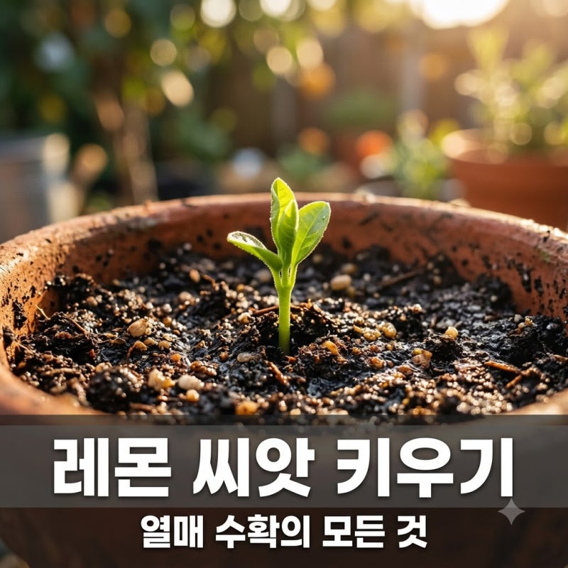 레몬 씨앗 심기 열매 수확까지 걸리는 시간과 키우기 꿀팁