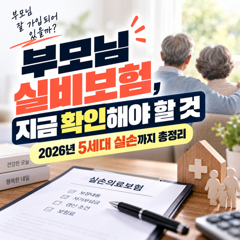 부모님 실비보험, 지금 확인해야 할 것｜2026년 5세대 실손까지 총정리 | 실비보험 세대 완벽....