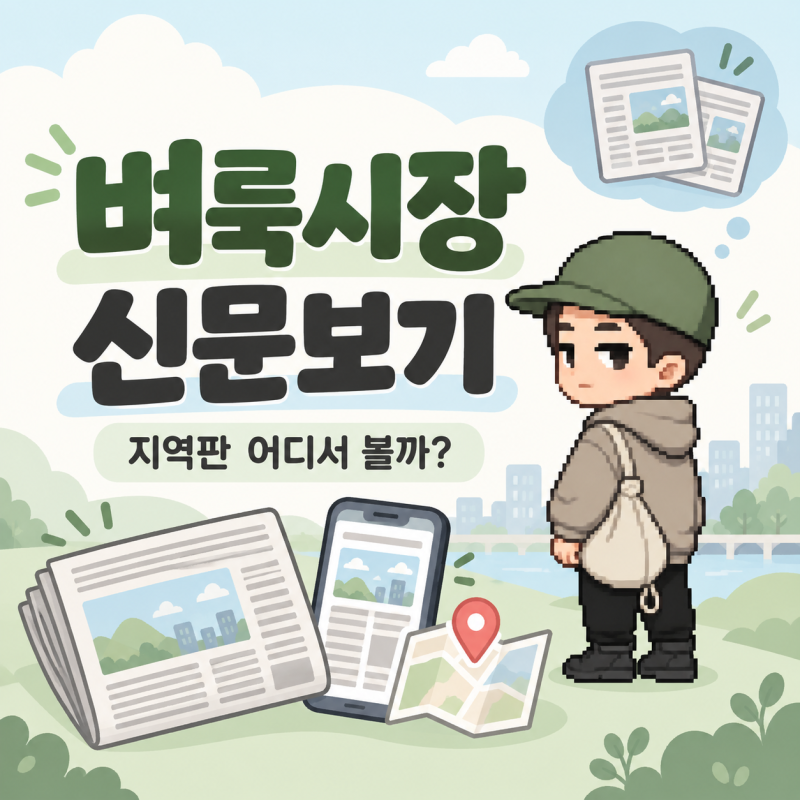 벼룩시장 신문 그대로보기, 지역판 어디서 볼까?